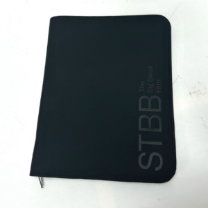Black Zip Round Folders