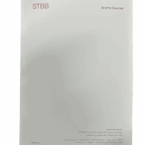 Brief to Counsel Folded
